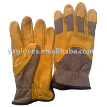 Gant en cuir jaune-Gant en cuir grain-Gant industriel-Gant de travail-Gants